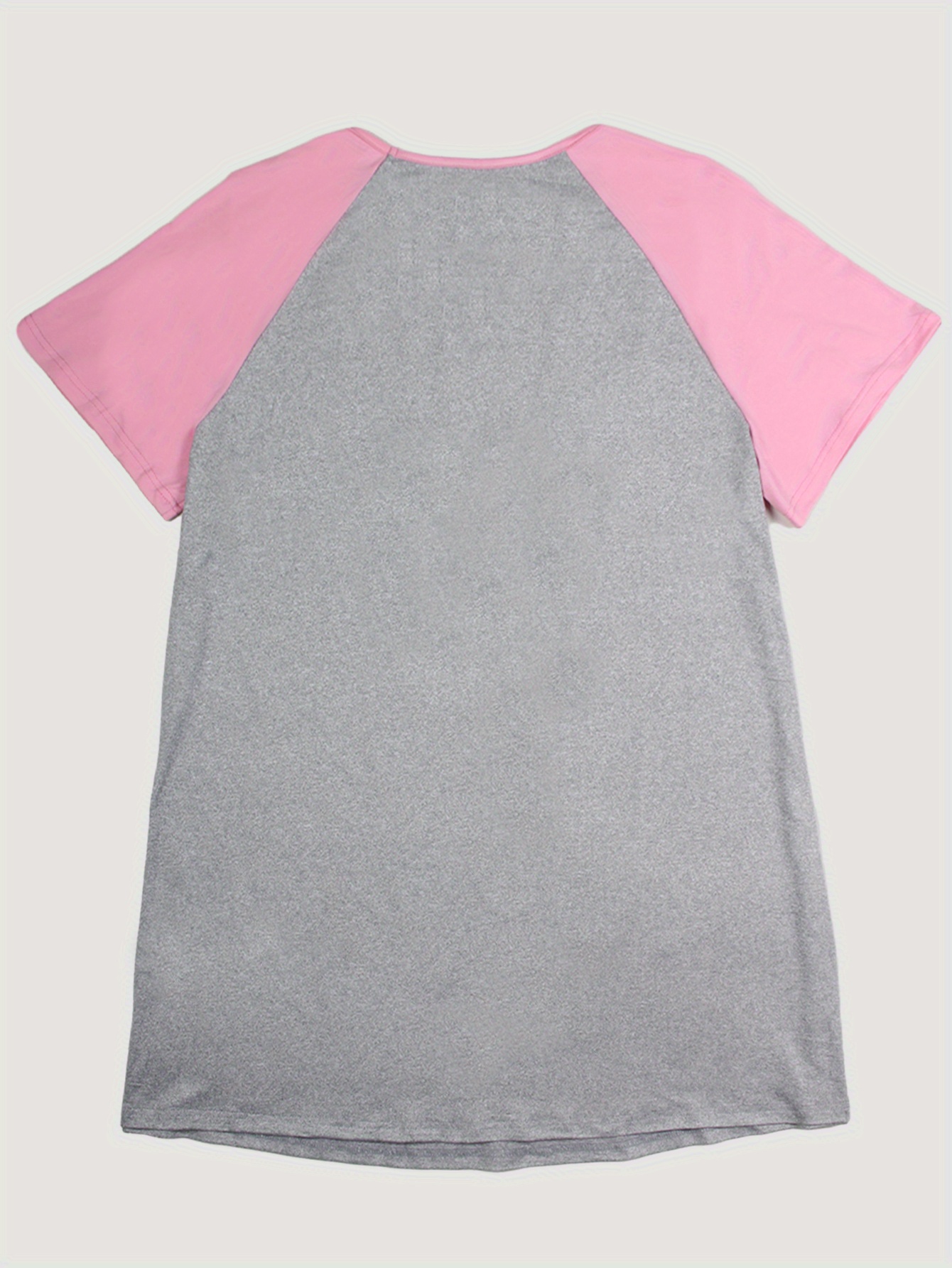 Women's Plus Letter Graphic Raglan Nightdress