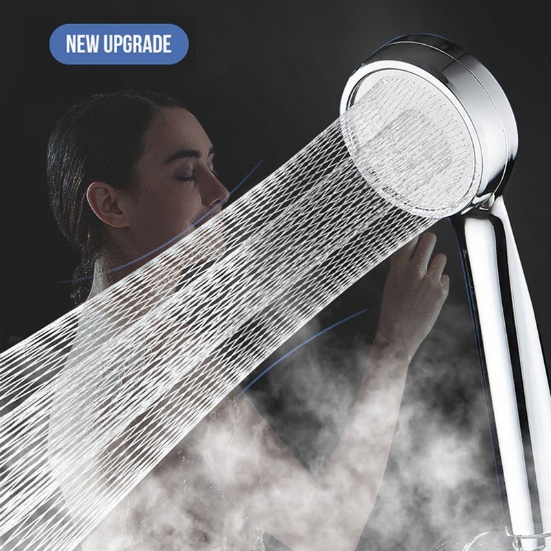 

1pc High Pressure Water Saving Shower Head, Abs Chrome Holder Showerhead, Bathroom Accessories