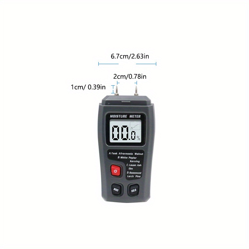Testeur D'humidité, Instrument De Mesure Du Taux De Teneur En Eau, Sol En  Bois, Carton, Mesure De L'humidité, Humidimètre Sans Batterie