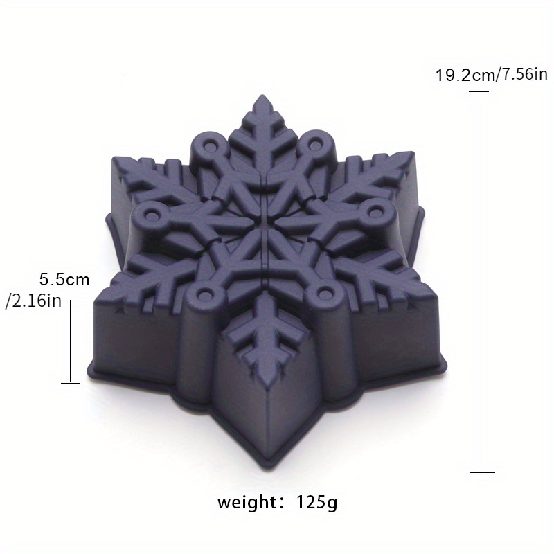 1pc, Christmas Snowflake Cake Pan (7.56''), Silicone Baking Cake Mold,  Baking Pan, Oven Accessories, Baking Tools, Kitchen Gadgets, Kitchen  Accessorie