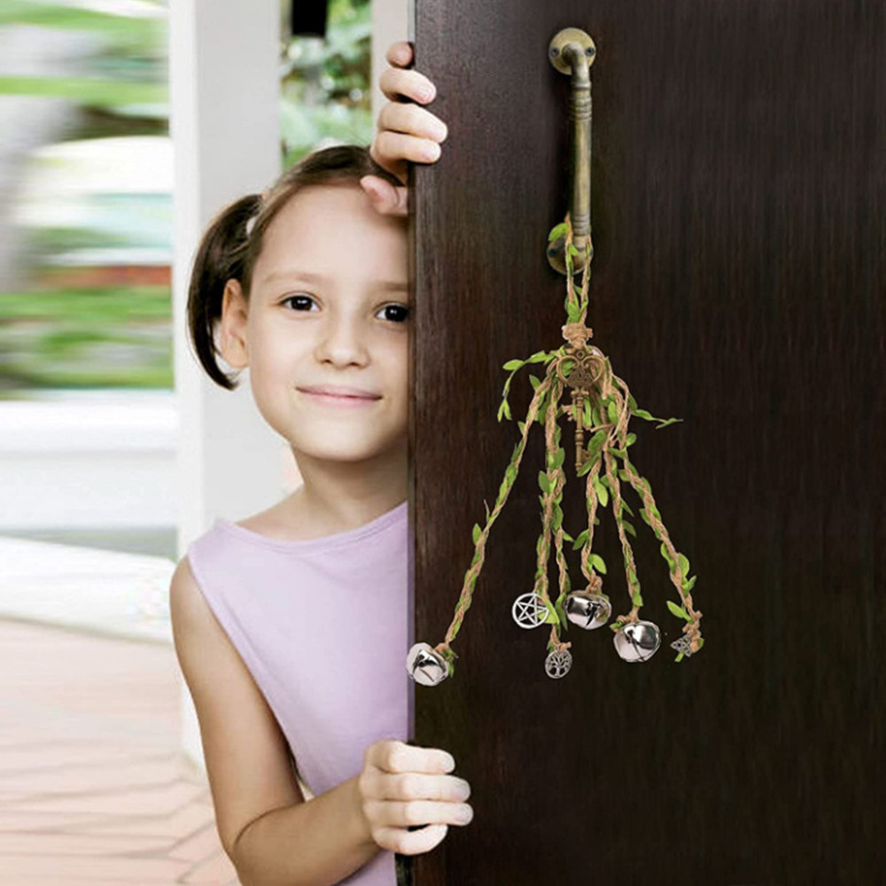 Witch Bells Wind Chimes Hemp Twine Door Handle Home Wall Hanging