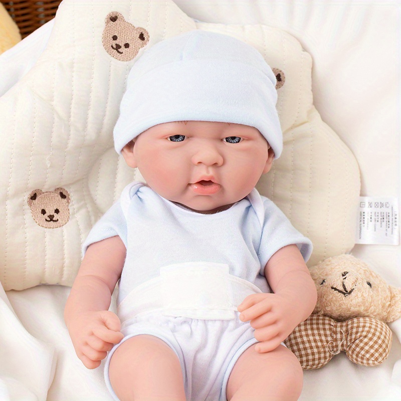 Reborn Doll Cute Vinyl Emoticon Baby Reborn Doll Realistic - Temu