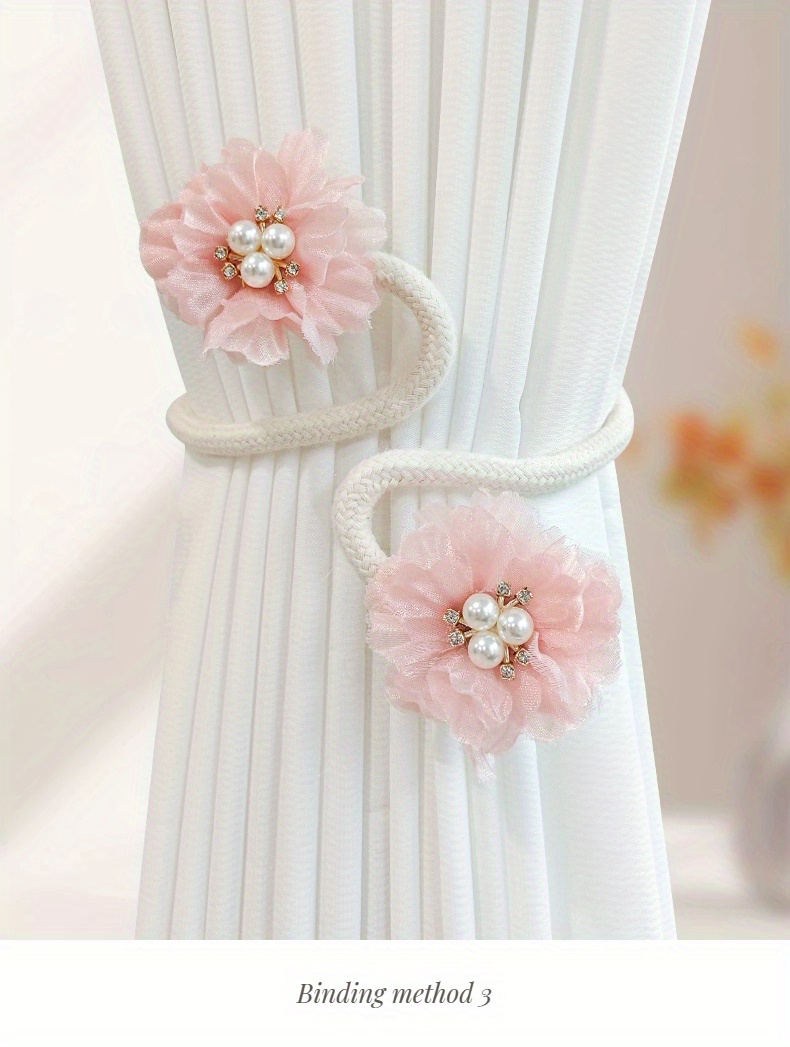 2pcs french curtain strap       yarn curtain   curtain tieback curtain holdback for living room home decor details 8