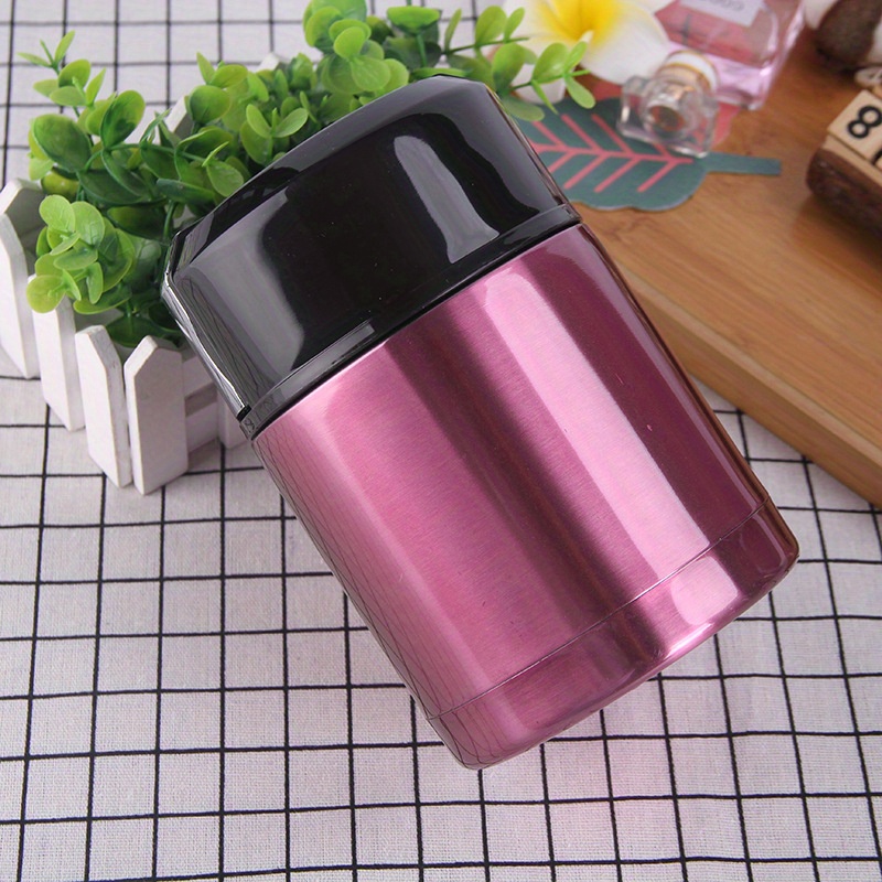 1pc, Large Capacity 800ml/1000ml Insulated Lunch Box, Portable Stainless Steel Containers, Student Lunch, Going Out For A Picnic, Gifts
