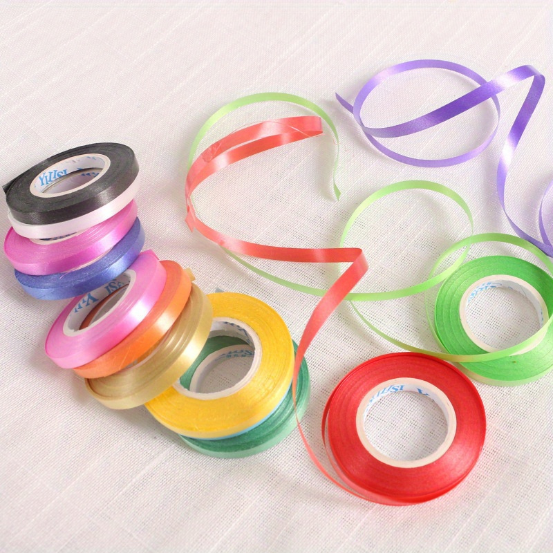 DALX Plastic Balloon Curling Ribbon Spool Colorful Strap DIY