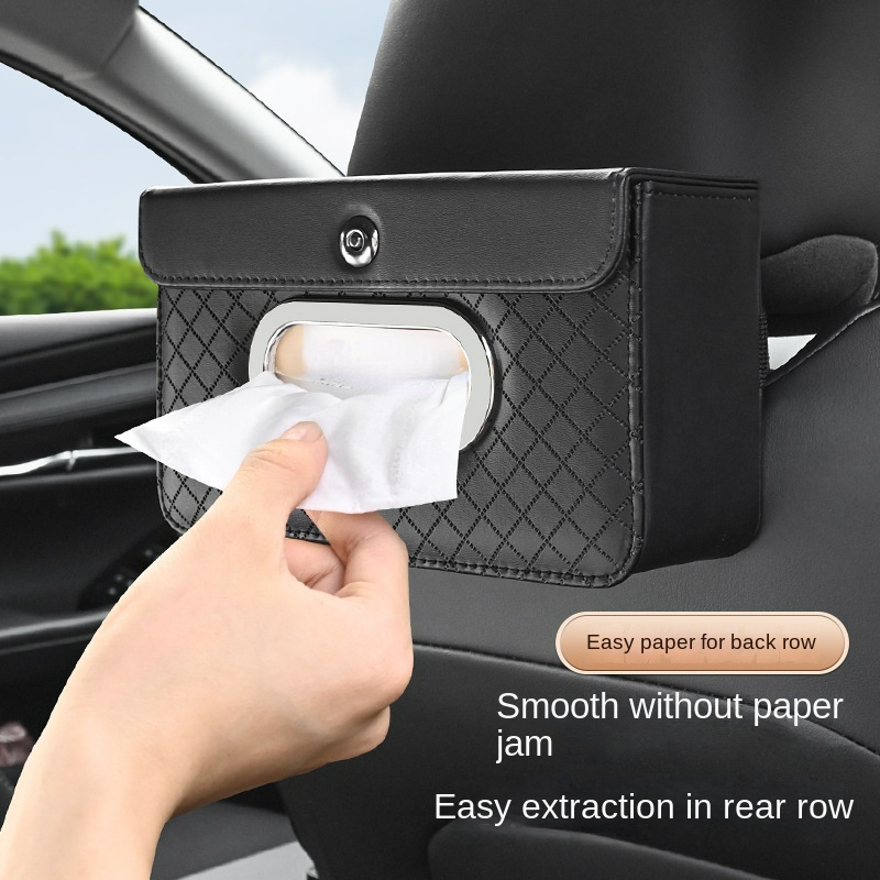 SIMPLYAUTO Luxury Car Sun Visor Tissue Box Holder Sun Visor Napkin Holder  Hanging Car Tissues Holder