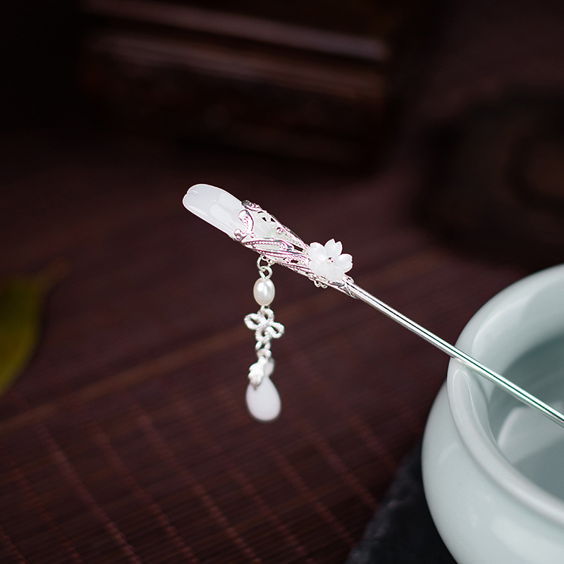 Elegant Ancient Style Acetic Acid Hairpin, Simple Modern Tassel