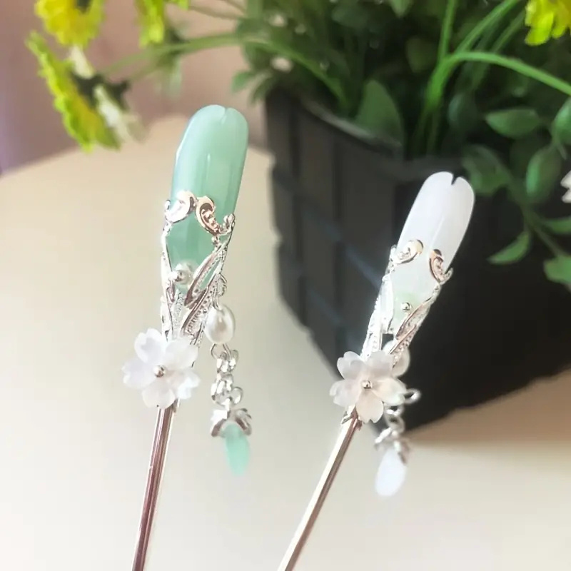 Elegant Ancient Style Acetic Acid Hairpin, Simple Modern Tassel