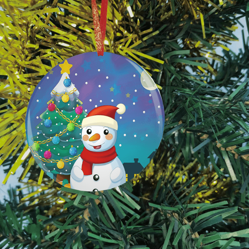 Diy Blessing Christmas Tree Snowflake Snowman Buddy - Temu