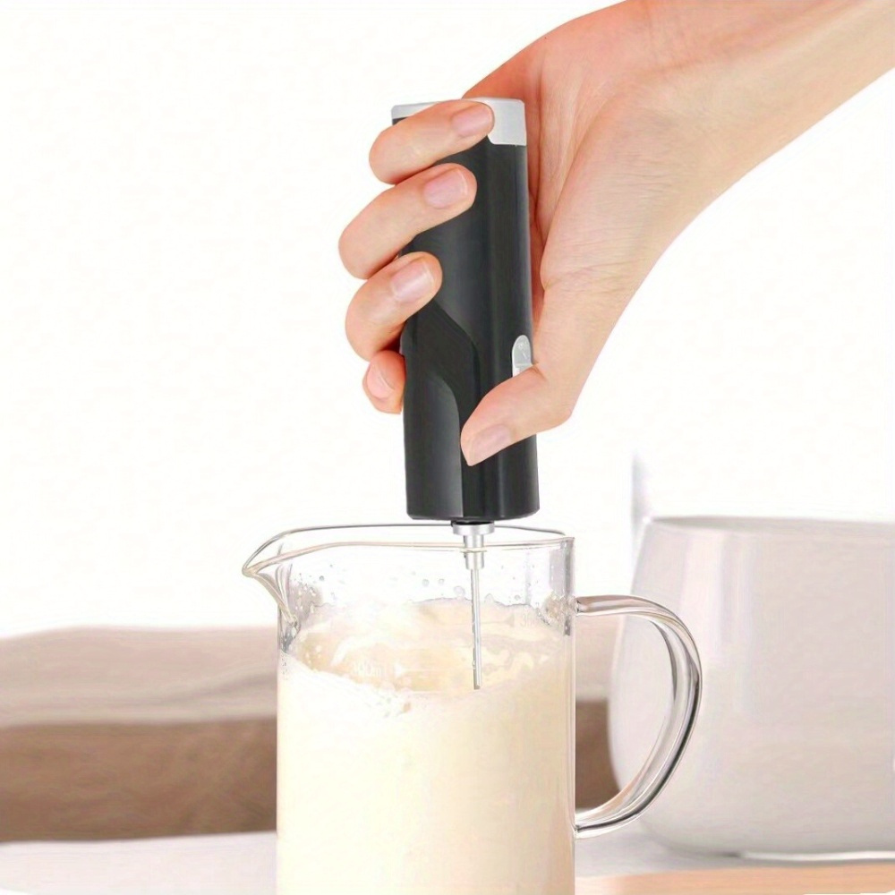1pc electric milk frother electric bubbler mini handheld wireless stirrer small household whipped milk coffee foam maker christmas presents new years presents birthday gift