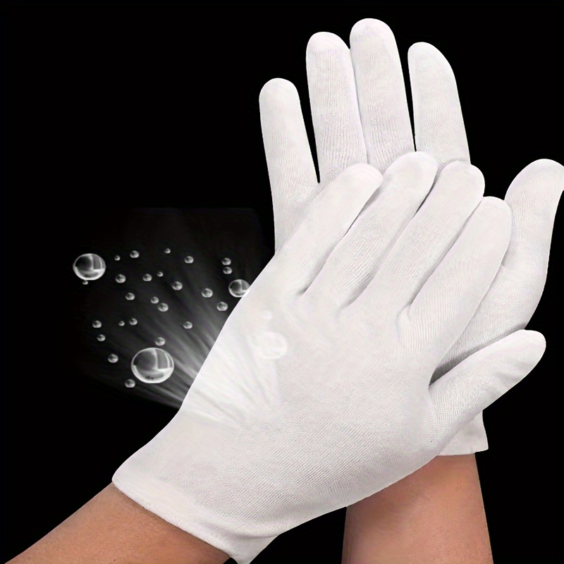 Gants en soie blancs, mains douces, hydratation de la peau - CLIMSOM