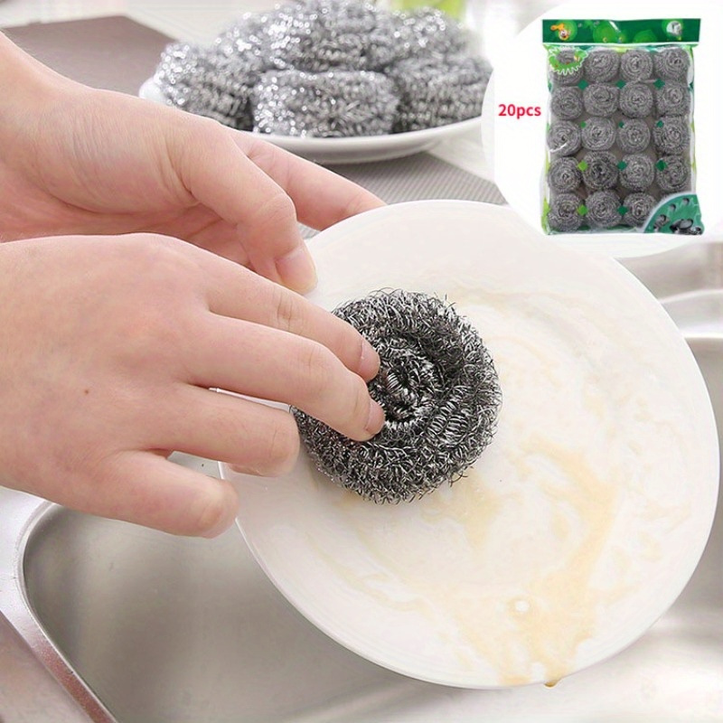 Stainless Steel Sponges Kitchen Stainless Steel Brush Bottle - Temu