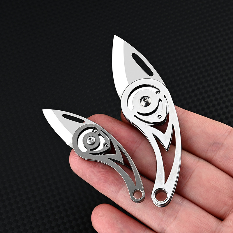 Titanium Alloy Tweezers Portable Edc Gadget Unpacking Courier Keychain  Pendant