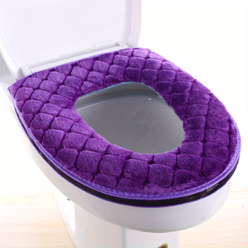 

Autumn And Winter Toilet Seat Plush Toilet Seat Household Thickened Toilet Seat Washable Toilet Seat Washer