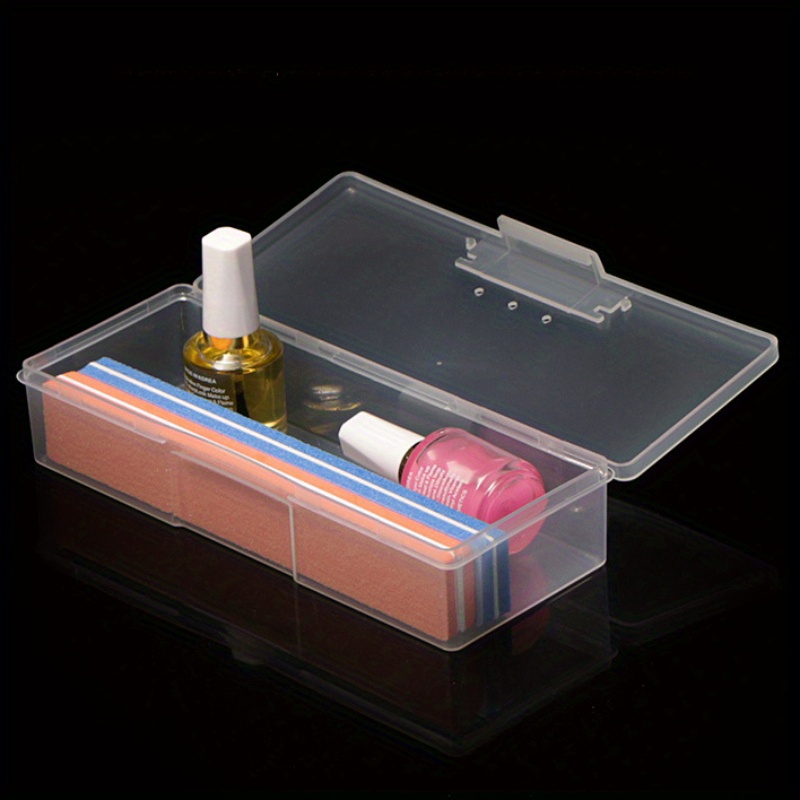 Double sided Transparent Nail Storage Box Portable Beauty - Temu