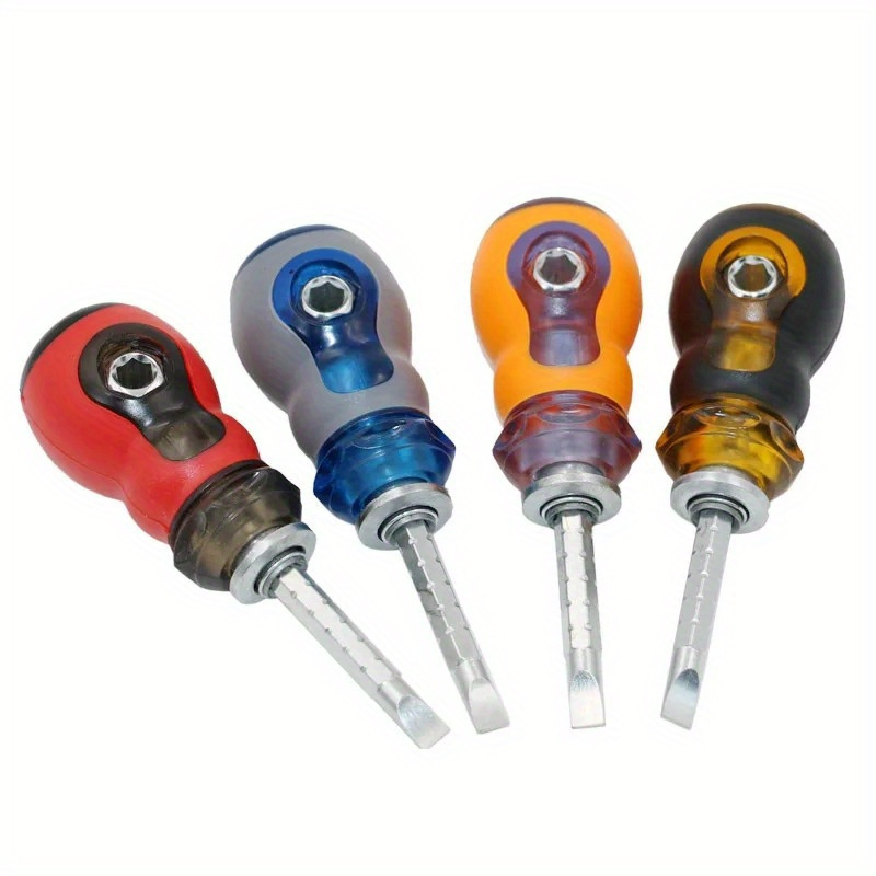 5pcs Z-Type Screwdriver, L-Shaped 90-Degree Right-Angle Elbow Bend  Screwdriver, Phillips/Slotted Magnetic Short Screwdriver