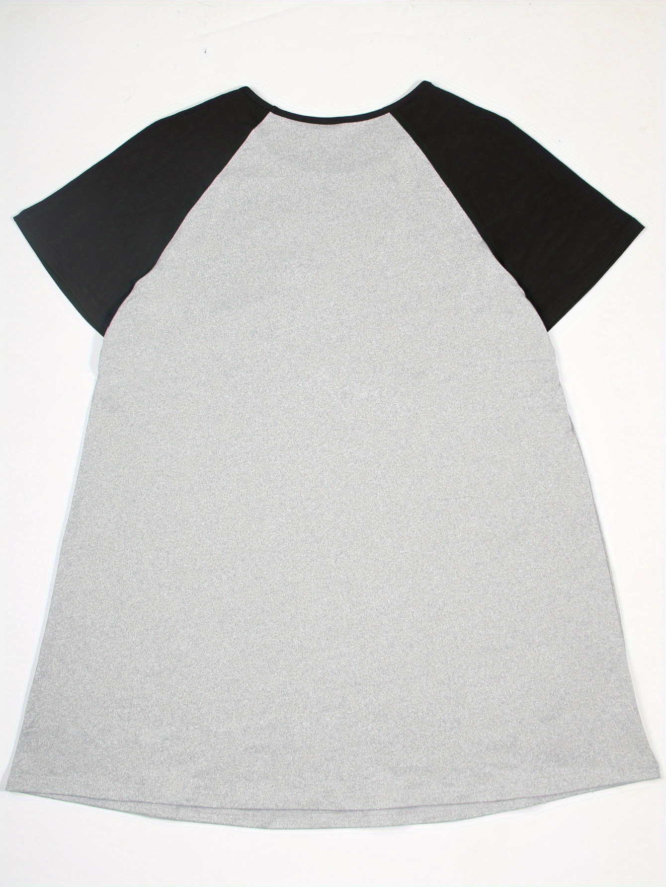 Nightdress Women's Plus Letter Graphic Raglan Short Sleeve