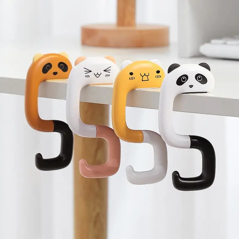 1pc Cute Cartoon Wall Hook Adjustable Cute Animal Design - Temu