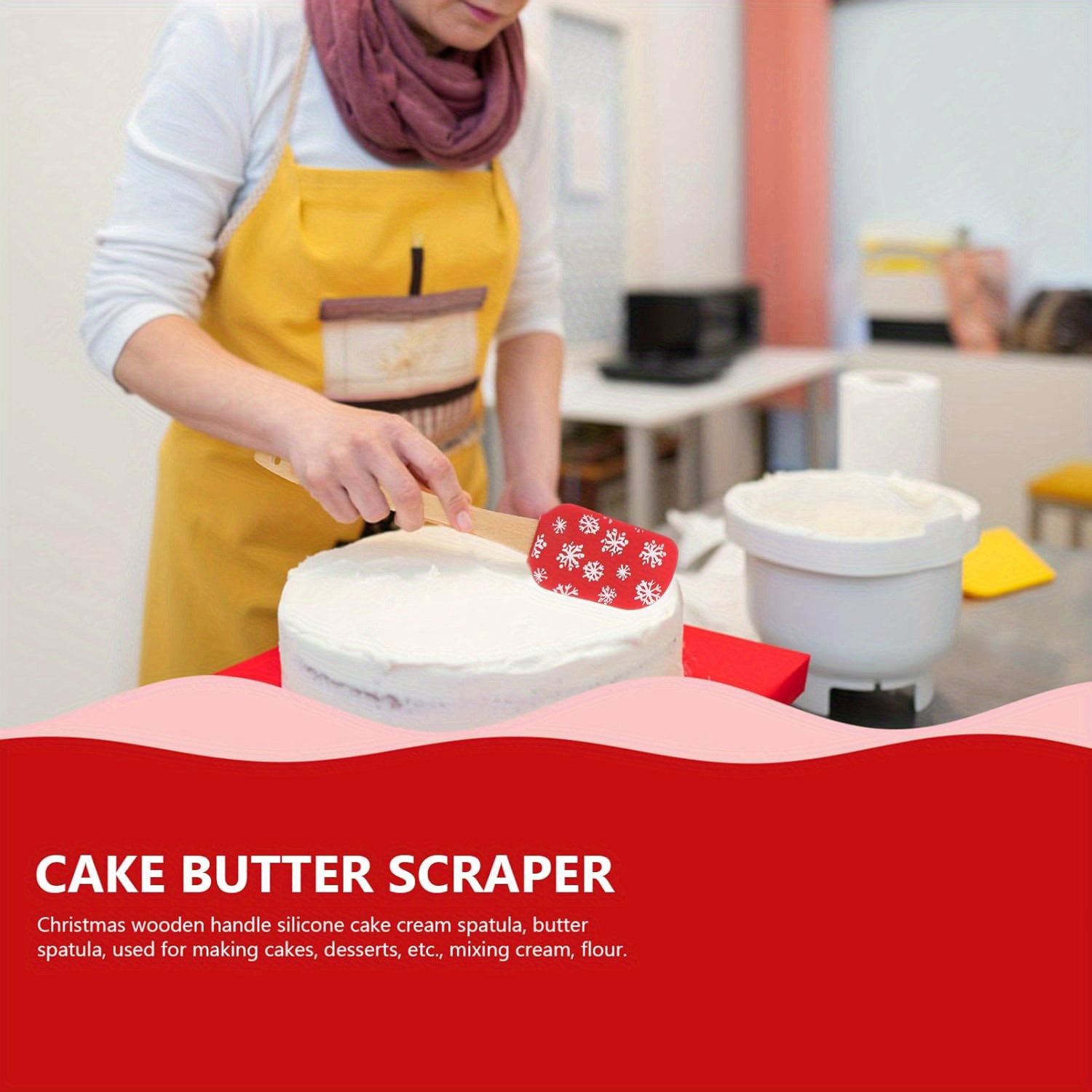 5 Pack Silicone Spatula Cooking Baking Scraper Cake Cream Butter