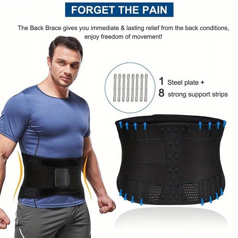 1pc Waist Belt - Breathable Compression & Adjustable Strap For Sciatica,  Herniated Disc, Scoliosis & Heavy Lifting