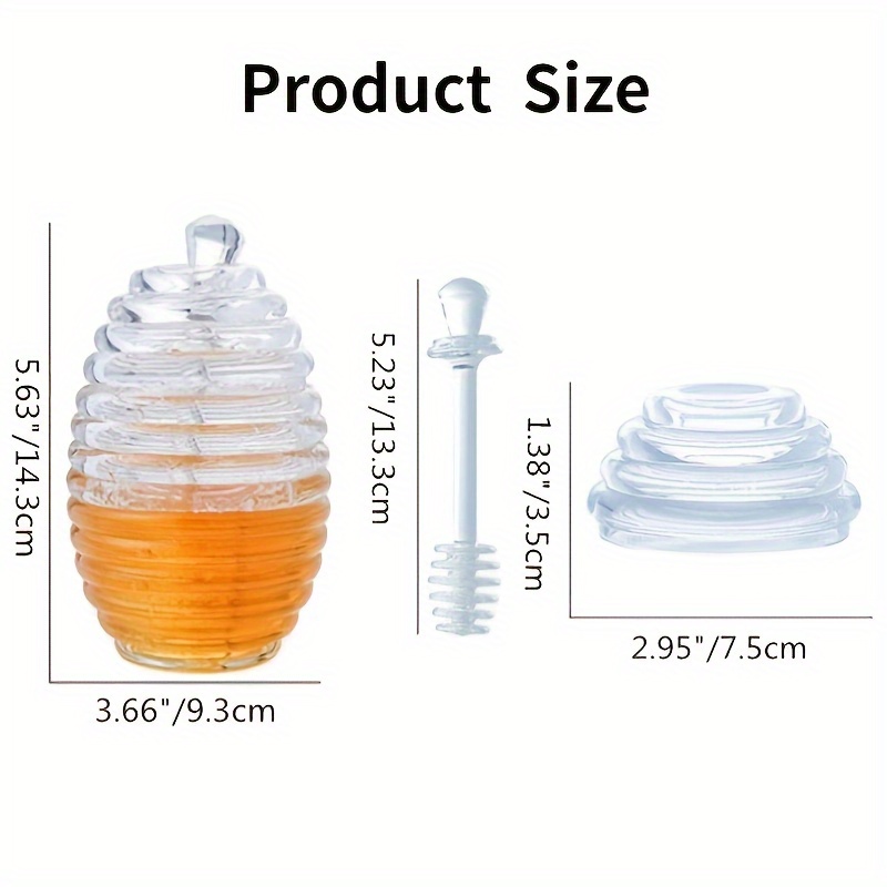 Storage Bottles & Jars  Acrylic Beehive Honey Jar Crystal