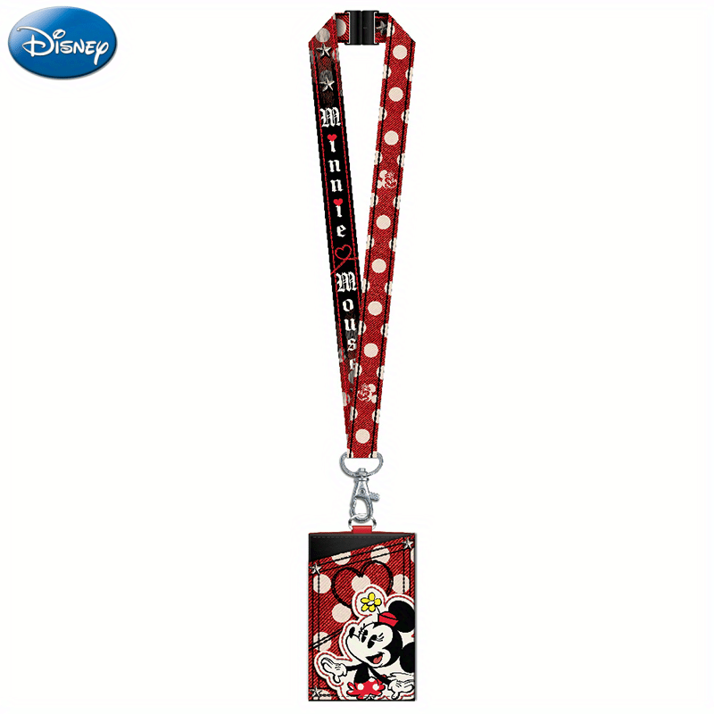 Porte badge avec lanière tour de cou Disney Minnie