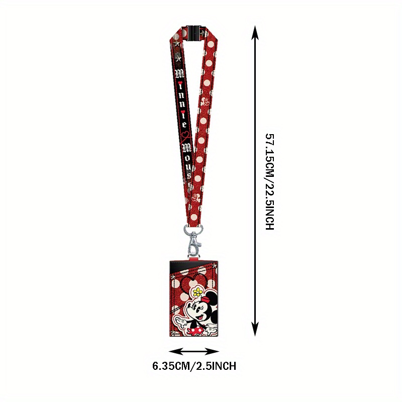 Retractable Badge ID Holder Disney Mickey Mouse and Minnie Mouse