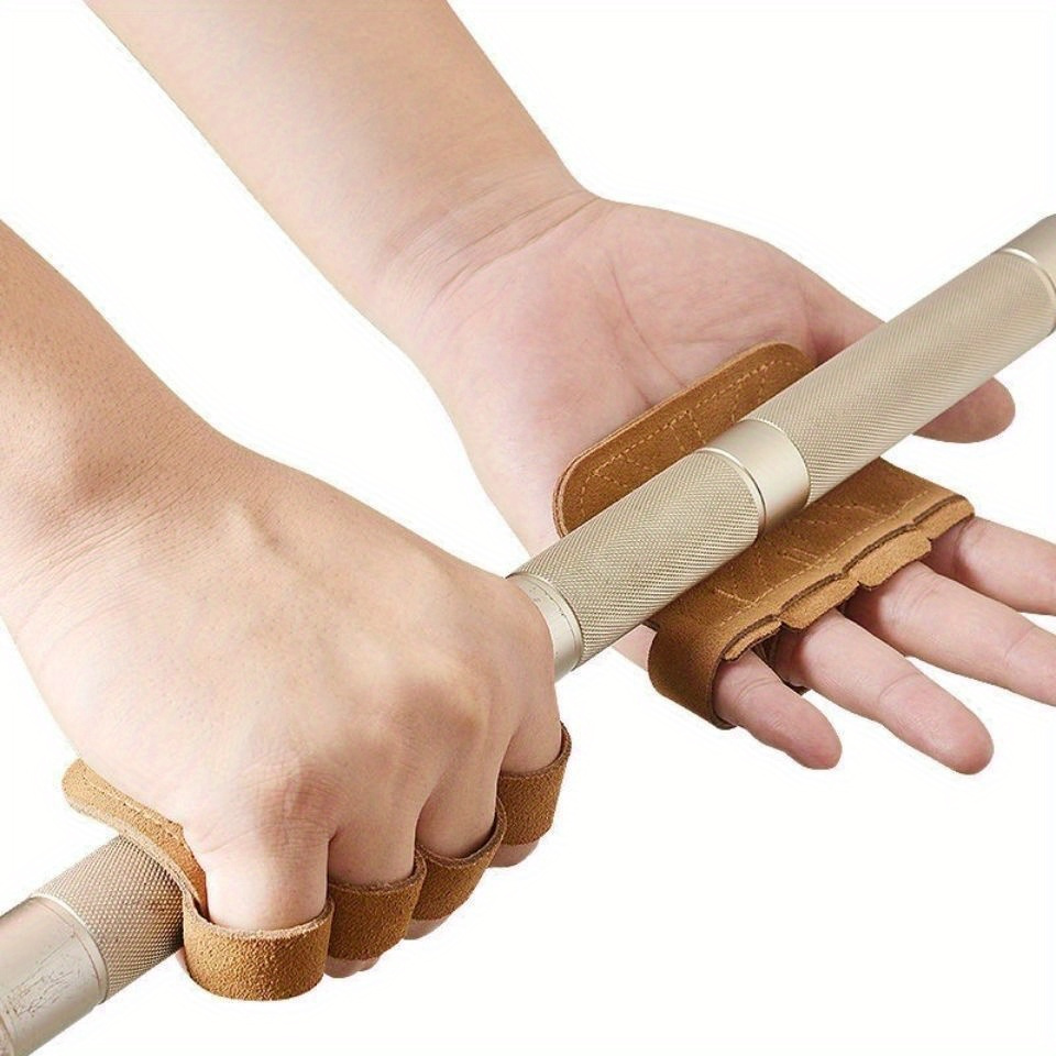 Empuñaduras de gimnasia – Guantes para crossfit – Equipo de calistenia,  agarres de dominadas, agarres de mano, agarres de levantamiento de cuero