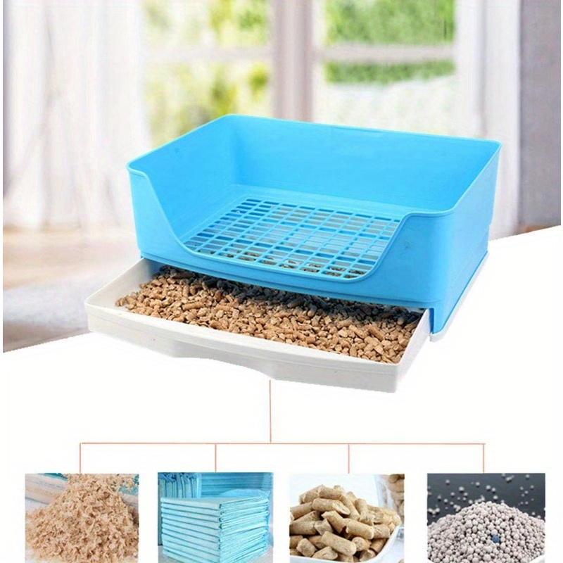 Extra Large Rabbit Poop Box With Drawers, Pet Corner Toilet Box With Grille  Potty Trainer For Gerbils, Ferrets, Chinchillas, Small Animals, - Temu
