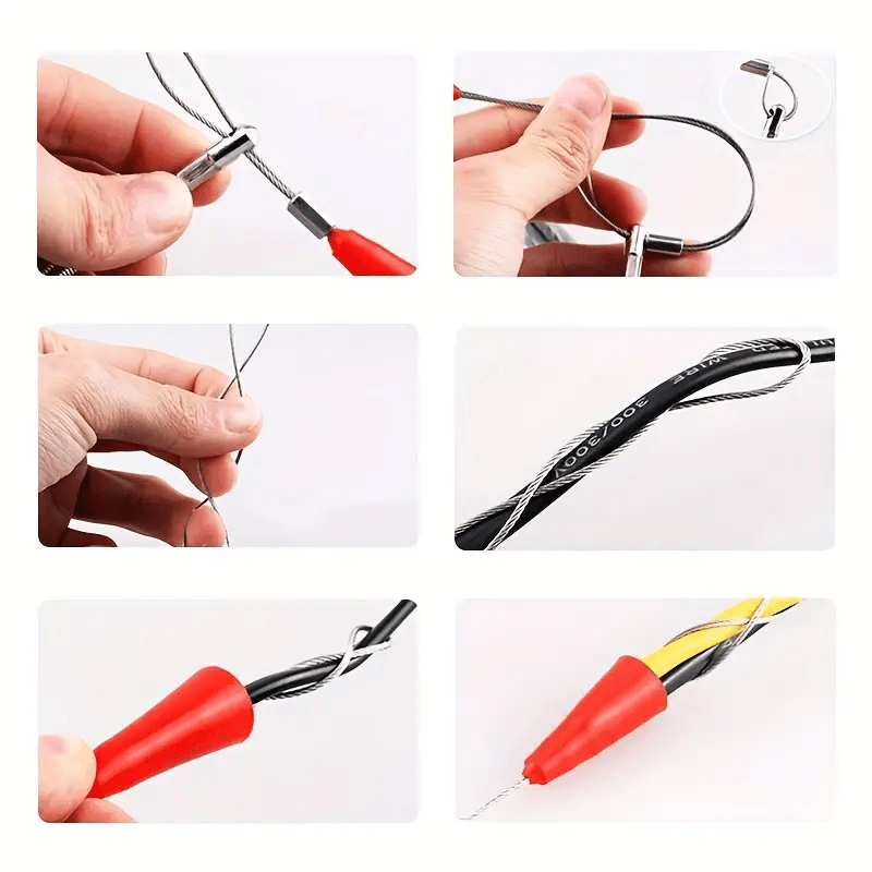 Cable Puller Fish Tape Reel Puller Metal Wall Wire Conduit 3mm 