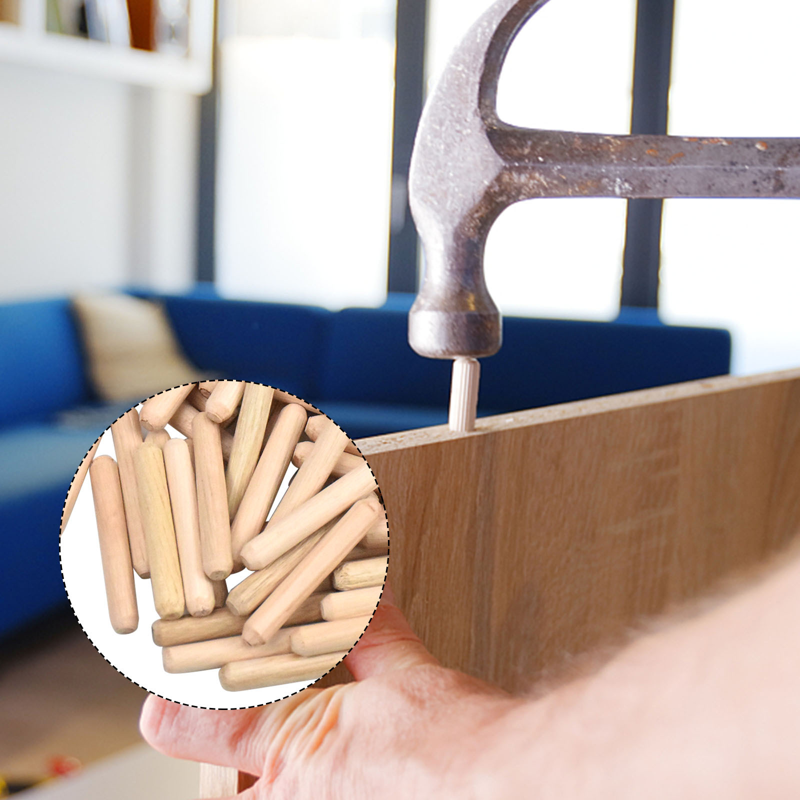 Wooden Dowels Wood Fluted Dowel Pins Twill Hardwood Dowels - Temu