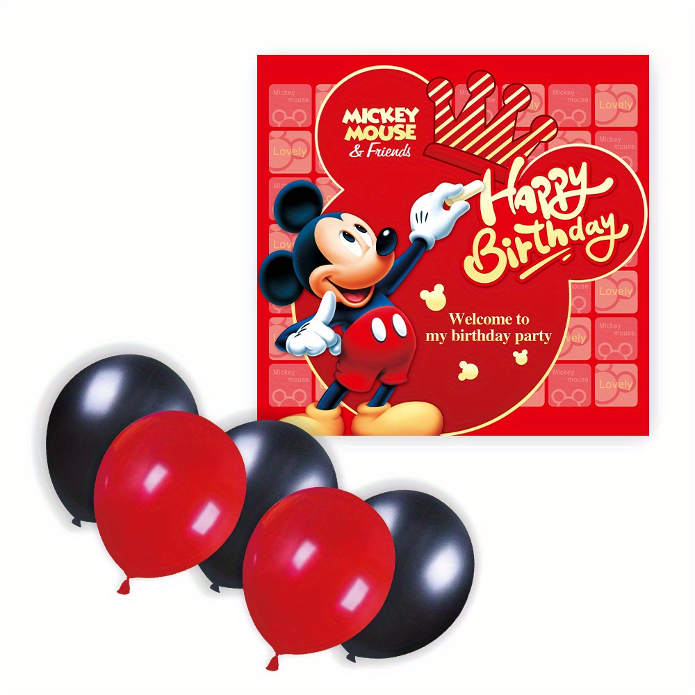 Fournitures de fête d'anniversaire Mickey Mouse, jeux de fête : :  Cuisine et Maison