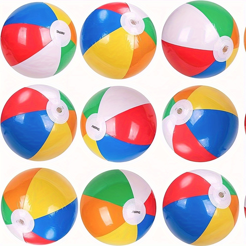 JOYIN 20 cm Ballons de Plage Arc-en-Ciel (Paquet de 12), 12pcs Jouets  Gonflables de Fête de Piscine et Plage : : Jeux et Jouets
