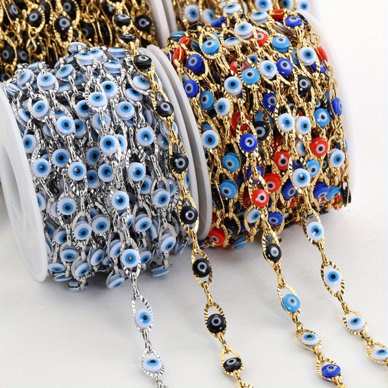 Or Silvery Stainless Steel Ball Chain Roll For Diy - Temu