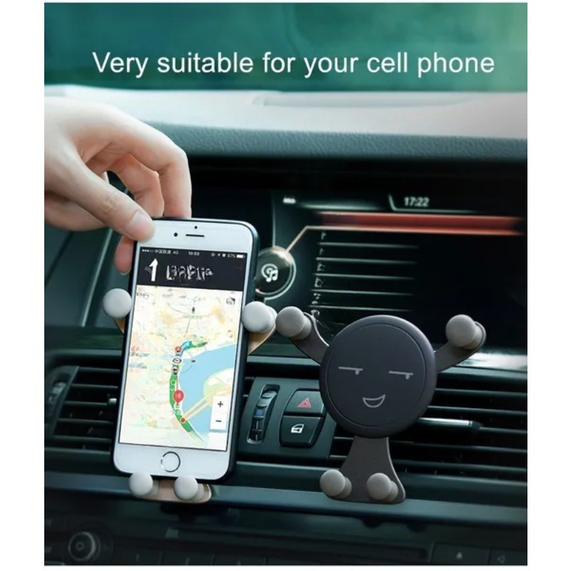 Support universel pour GPS et smartphone sur grille de ventilation