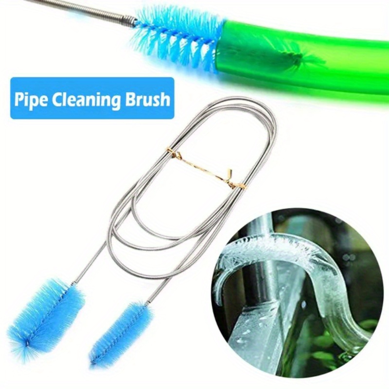 Aquarium Filter Brush Set, Flexible Double Ended Bristles Hose