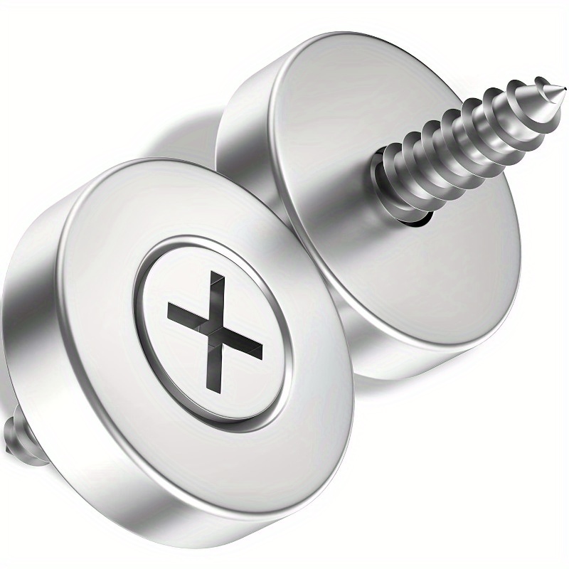 4pcs Neodymium Disc Hole Magnets w/Screws 20x5mm