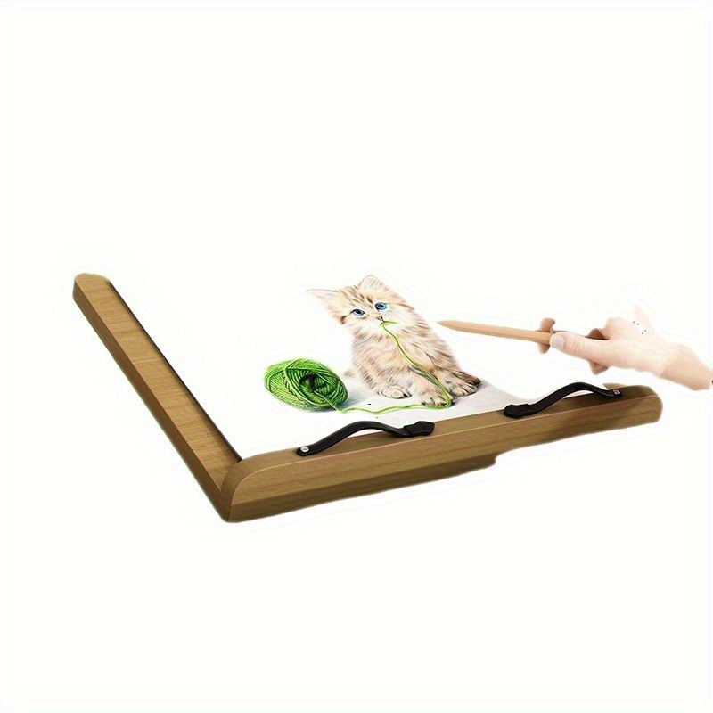 Bamboo Book Stand Cookbook Holder Reading Desk Bookrest With - Temu