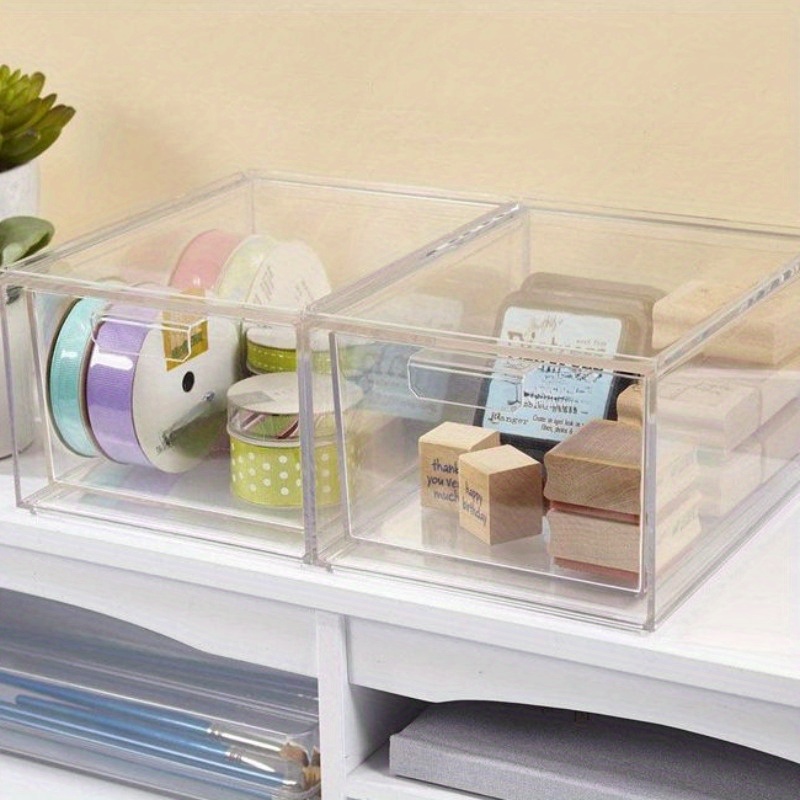 Cabinet Drawer Box Acrylic Storage Box Drawer Organizers Jewelry