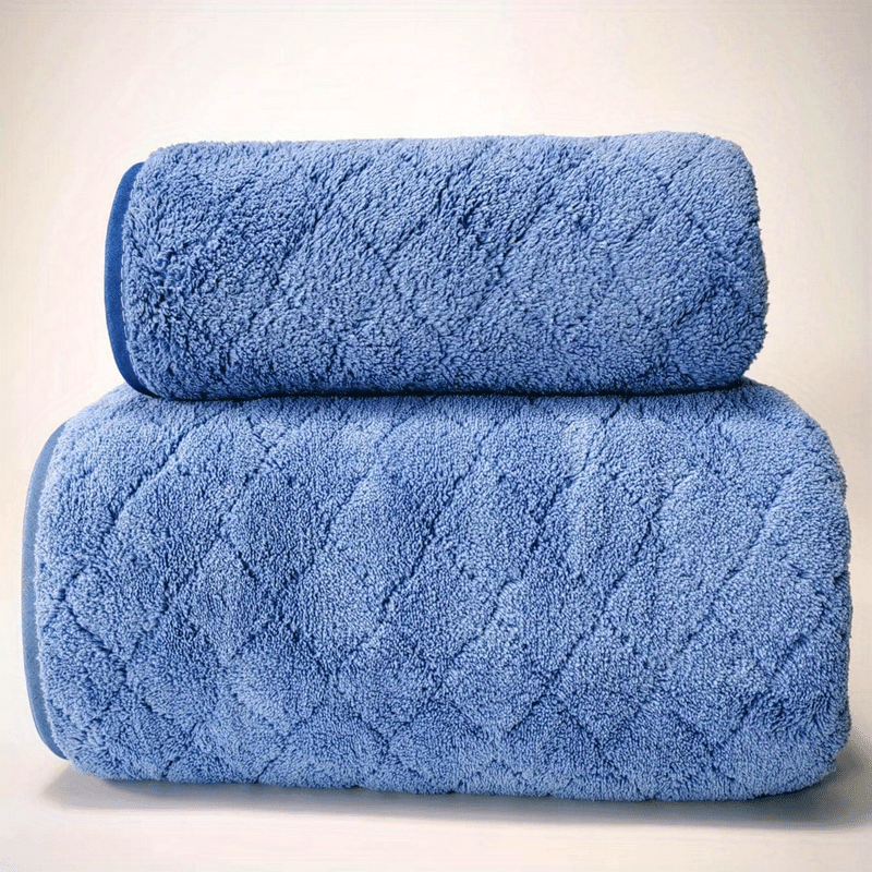 Solid Color Towel Set, Household Coral Fleece Towel, Soft Hand Towel Bath  Towel, Super Absorbent Towels For Bathroom, 2 Bath Towel & 4 Hand Towel,  Bathroom Supplies - Temu