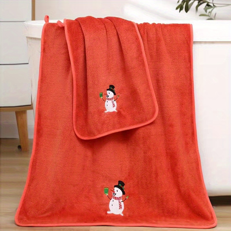 Cartoon Bear Hand Towel Coral Velvet Microfiber Soft Super Absorbent Face Towels  Kitchen Bathroom Terry Towels Hanging Design