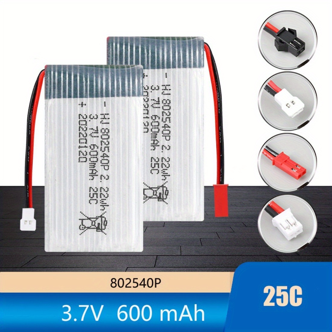3.7v 500mah Batterie Lipo Rechargeable Pour Udi U818a Rc