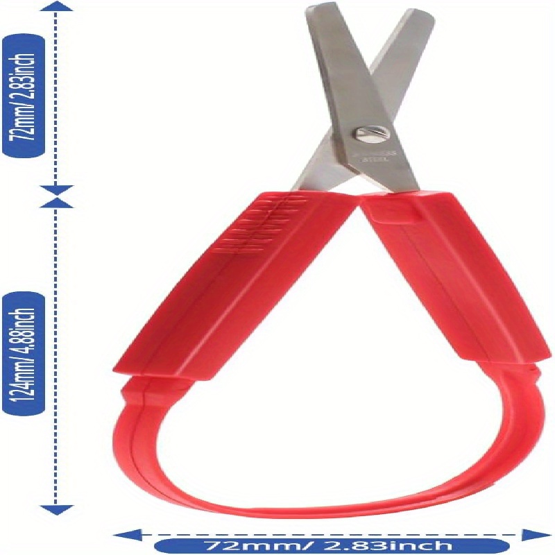 Loop Scissors, Grip Scissors Loop, Handle Self-Opening Scissors