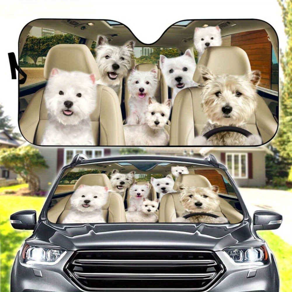 Scottish Terrier Auto Sonnenschirm, Hund Auto Dekoration, Hund