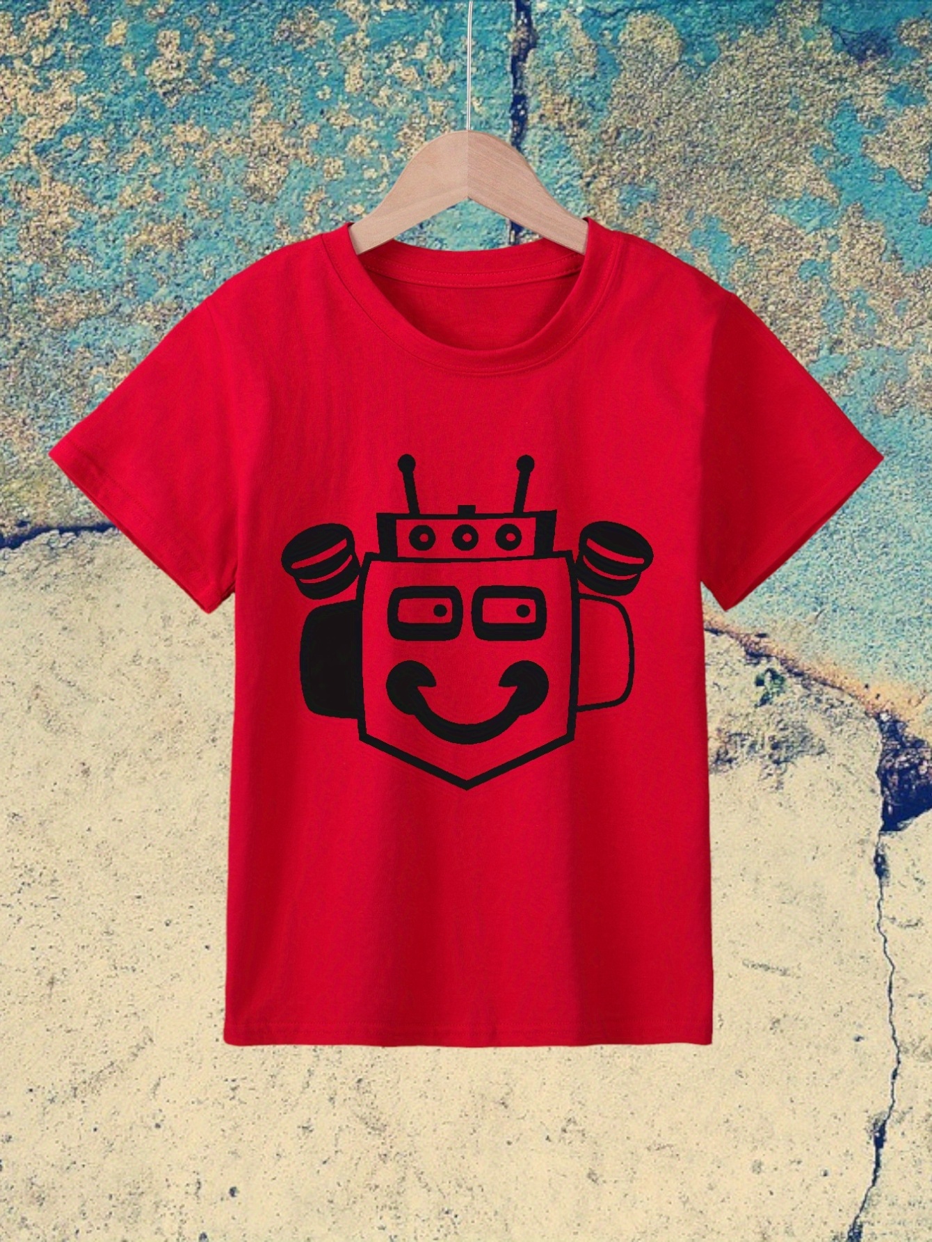 Camiseta Creativa Estampado Oso Robot Baloncesto Niños - Temu Mexico