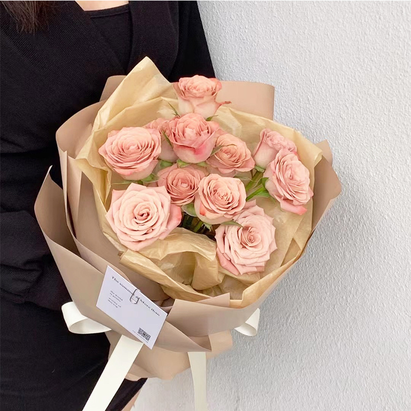 First Love Solid Color Paper Flower Wrapping Paper Bouquet - Temu