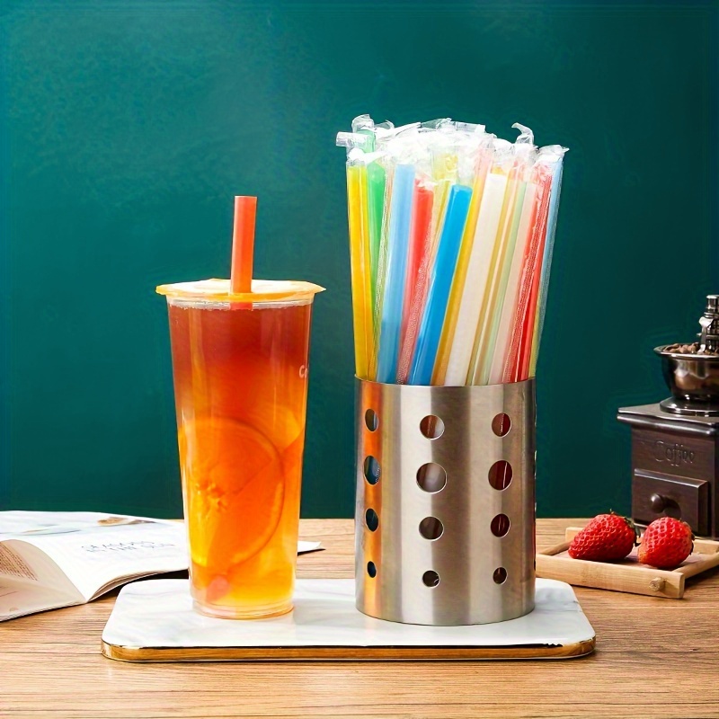 Disposable Straws Pearl Milk Tea Thick Straws Milk Tea Shop Special  Independent Packaging Individual Straws Commercial Household, Outdoor  Camping - Temu