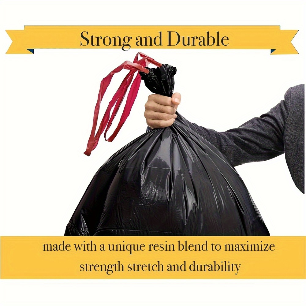 Drawstring Garbage Bag, Thickened Disposable Garbage Bag, Automatic Closure Trash  Bag, Household Drawstring Waste Bag, Rubbish Bag, Multipurpose Plastic Bag,  For Home, Office, Cleaning Supplies, Household Gadgets, Ready For School -  Temu