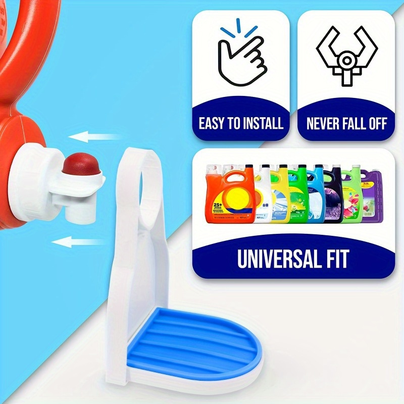 1pc silicone laundry detergent cup holder with drip catcher tray fabric softener liquid tray dispenser organizer drip catcher laundry accessories 4