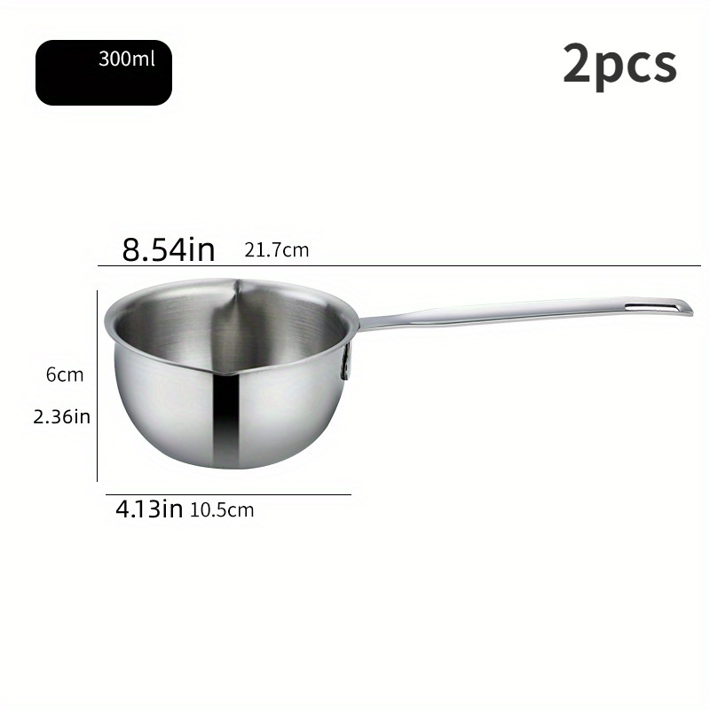 Milk Warmer Pot, Butter Warmer Pan Thickened 304 Stainless Steel